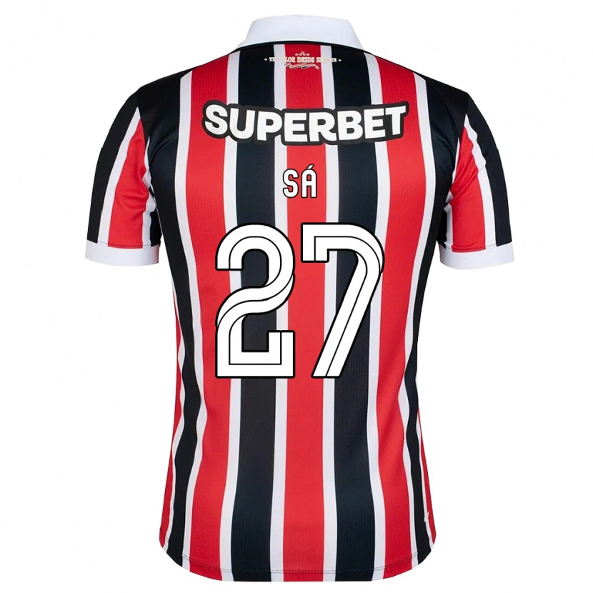 Danxen Män Victor Sá #27 Röd Vit Svart Bortatröja Matchtröjor 2026/27 Tröjor T-Tröja