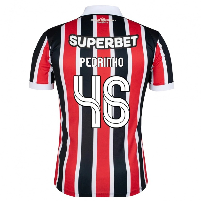 Danxen Män Pedro Ferreira #46 Röd Vit Svart Bortatröja Matchtröjor 2026/27 Tröjor T-Tröja