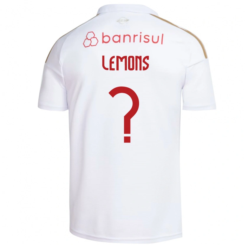 Danxen Män Matheus Lemons #0 Vit Röd Bortatröja Matchtröjor 2026/27 Tröjor T-Tröja
