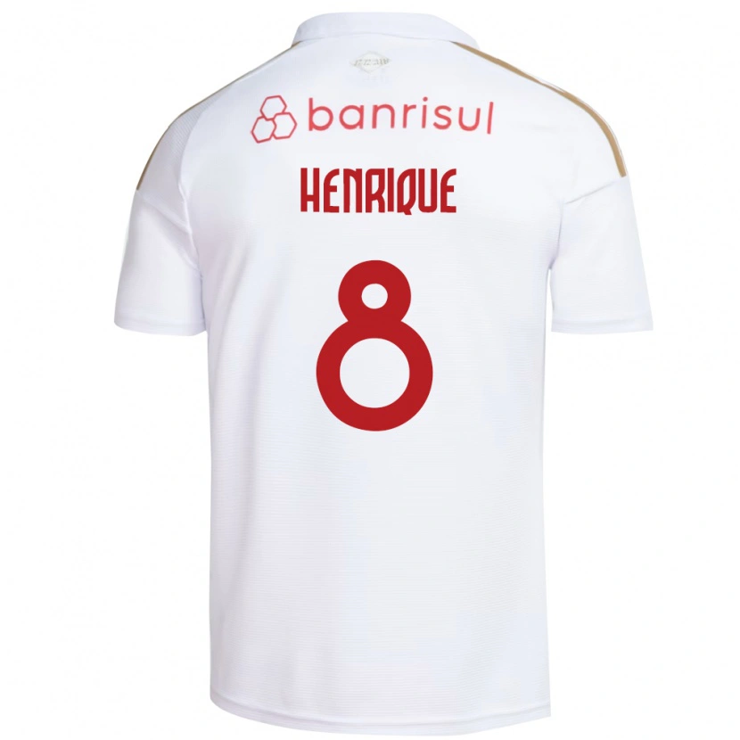 Danxen Män Bruno Henrique #8 Vit Röd Bortatröja Matchtröjor 2026/27 Tröjor T-Tröja