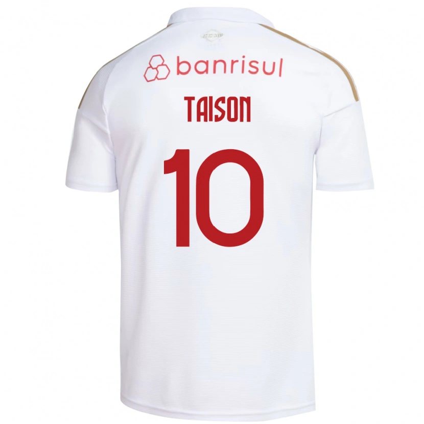 Danxen Män Taison #10 Vit Röd Bortatröja Matchtröjor 2026/27 Tröjor T-Tröja