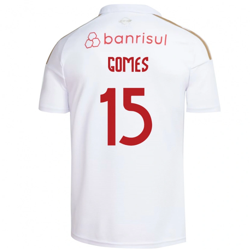 Danxen Män Bruno Gomes #15 Vit Röd Bortatröja Matchtröjor 2026/27 Tröjor T-Tröja
