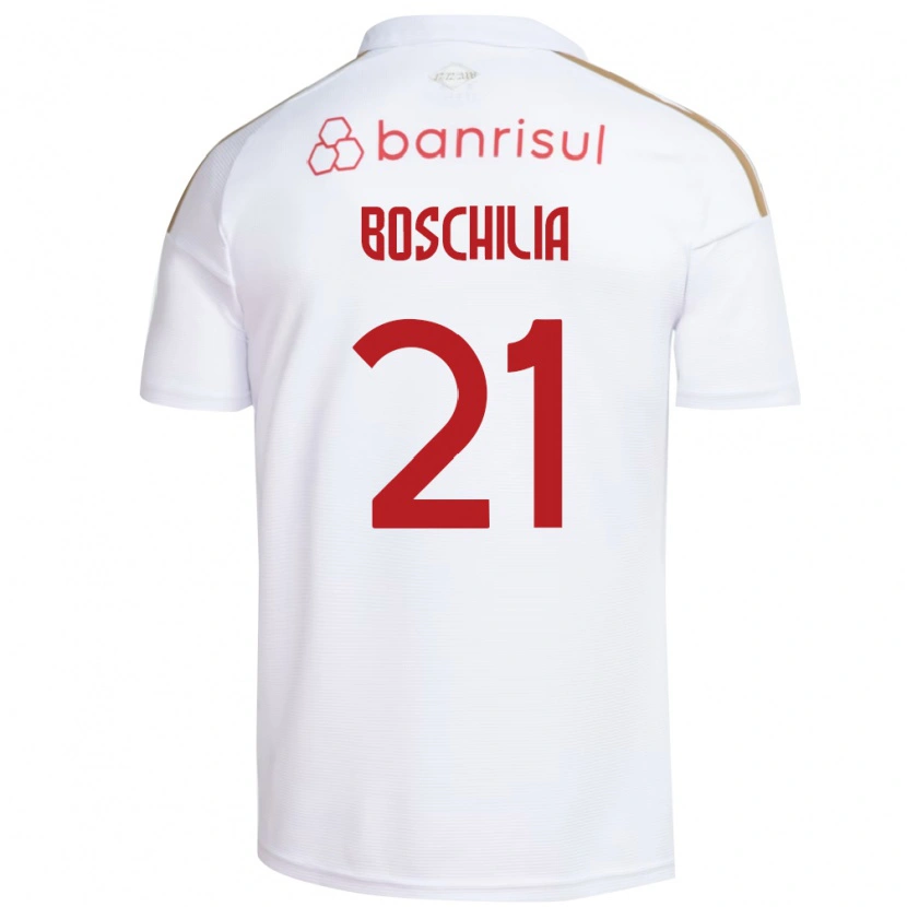 Danxen Män Gabriel Boschilia #21 Vit Röd Bortatröja Matchtröjor 2026/27 Tröjor T-Tröja