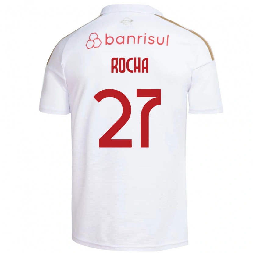 Danxen Män Kaique Rocha #27 Vit Röd Bortatröja Matchtröjor 2026/27 Tröjor T-Tröja