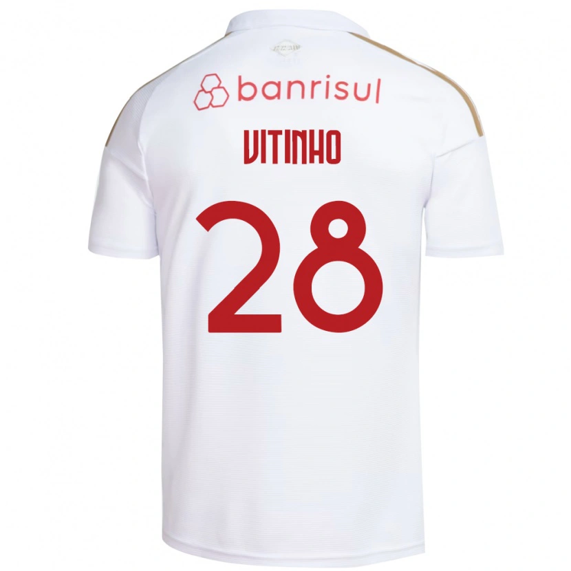Danxen Män Vitinho #28 Vit Röd Bortatröja Matchtröjor 2026/27 Tröjor T-Tröja