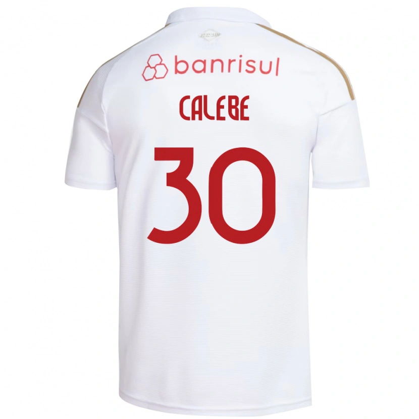 Danxen Män Calebe Goncalves Ferreira Da Silva #30 Vit Röd Bortatröja Matchtröjor 2026/27 Tröjor T-Tröja