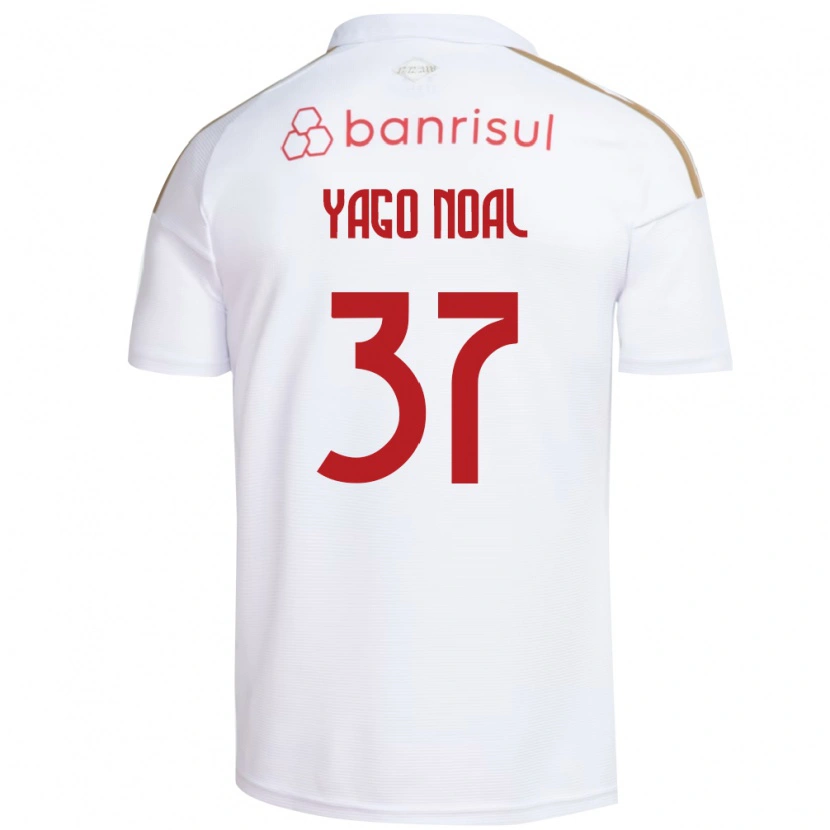 Danxen Män Yago Noal #37 Vit Röd Bortatröja Matchtröjor 2026/27 Tröjor T-Tröja