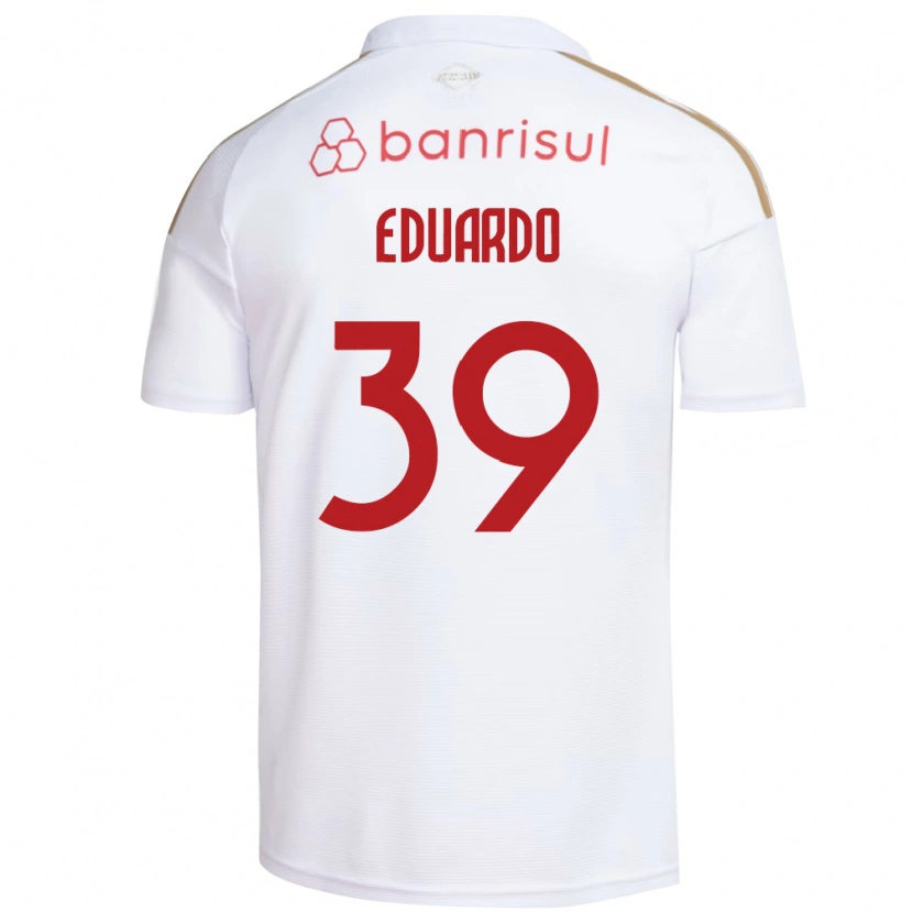 Danxen Män Carlos Eduardo #39 Vit Röd Bortatröja Matchtröjor 2026/27 Tröjor T-Tröja