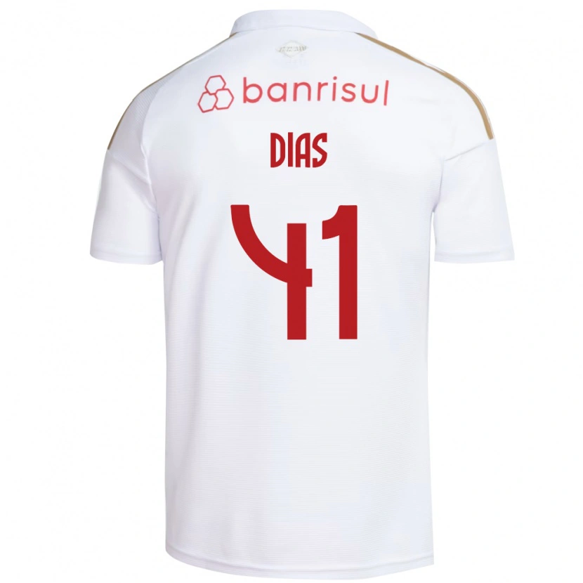 Danxen Män Matheus Dias #41 Vit Röd Bortatröja Matchtröjor 2026/27 Tröjor T-Tröja