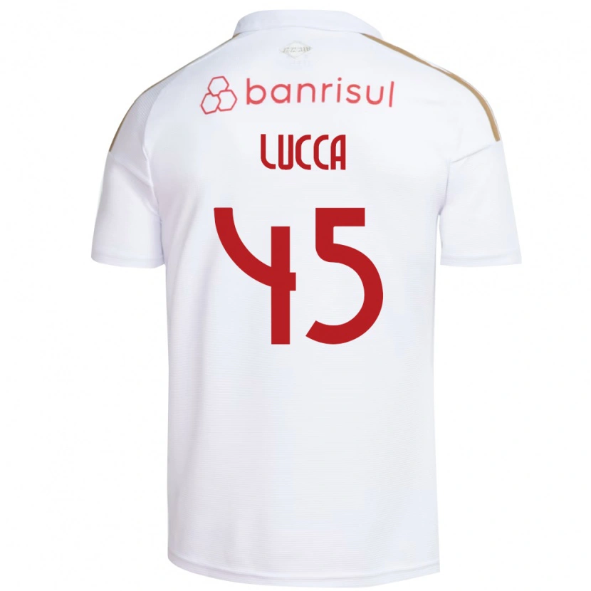 Danxen Män Lucca #45 Vit Röd Bortatröja Matchtröjor 2026/27 Tröjor T-Tröja