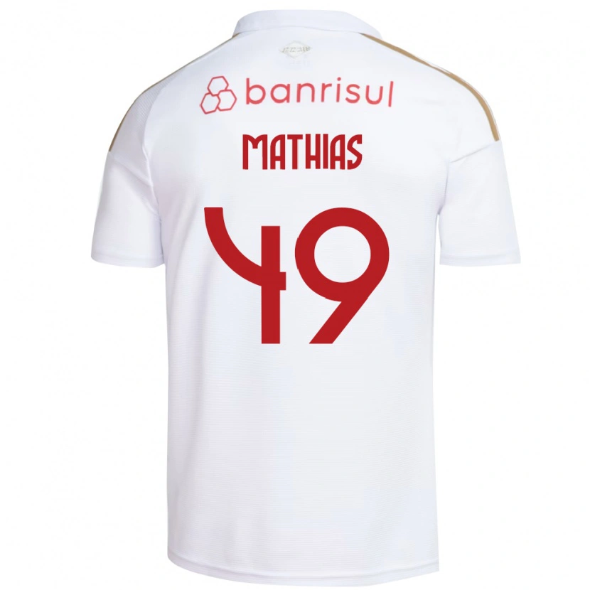 Danxen Män Ricardo Mathias #49 Vit Röd Bortatröja Matchtröjor 2026/27 Tröjor T-Tröja