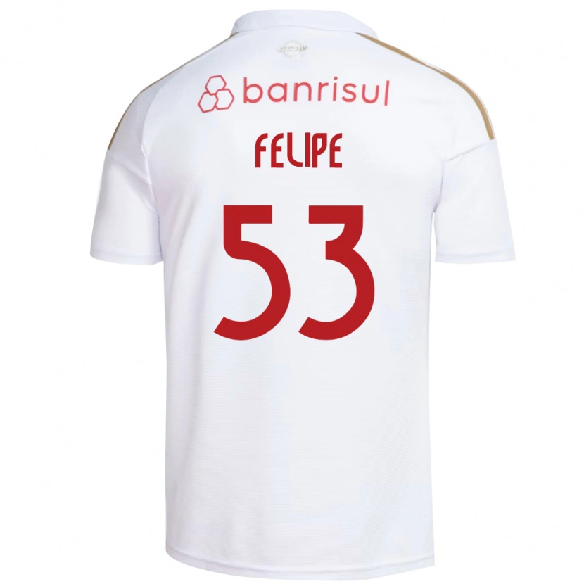 Danxen Män Luiz Felipe #53 Vit Röd Bortatröja Matchtröjor 2026/27 Tröjor T-Tröja