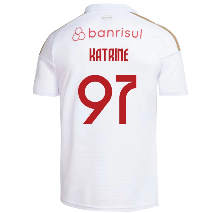 Danxen Män Katrine #97 Vit Röd Bortatröja Matchtröjor 2026/27 Tröjor T-Tröja