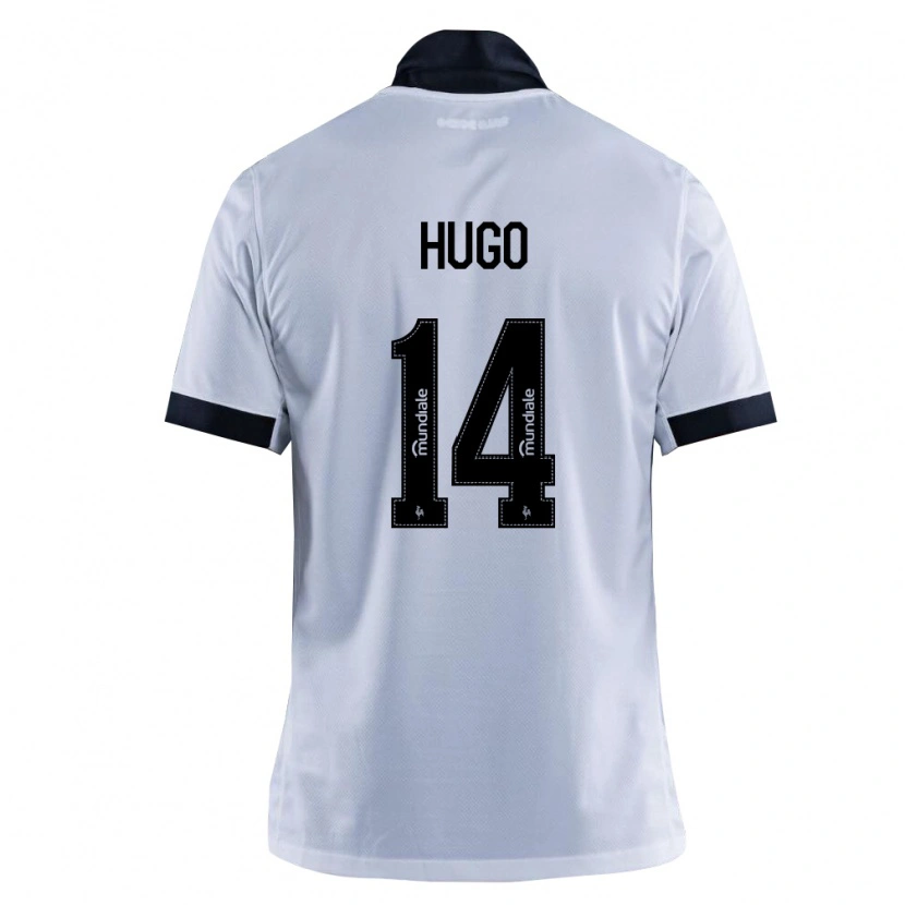 Danxen Män Vitor Hugo #14 Svart Vit Bortatröja Matchtröjor 2026/27 Tröjor T-Tröja