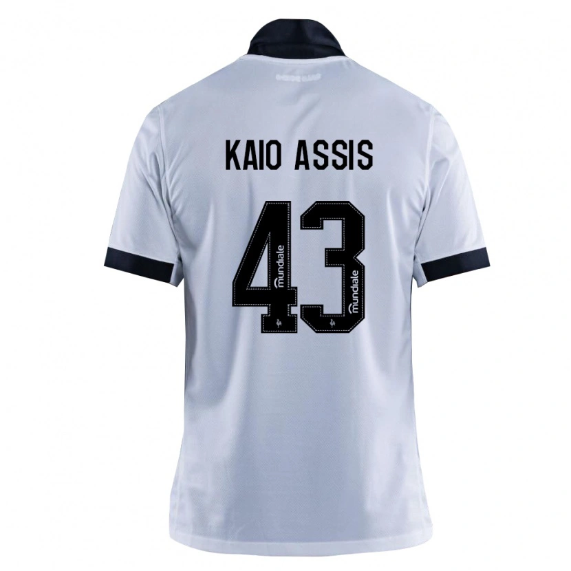 Danxen Män Kaio Assis #43 Svart Vit Bortatröja Matchtröjor 2026/27 Tröjor T-Tröja