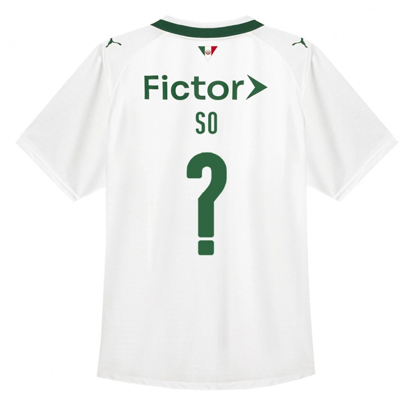 Danxen Män Fábio Só #0 Grön Vit Bortatröja Matchtröjor 2026/27 Tröjor T-Tröja