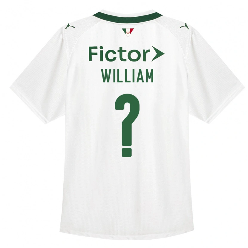 Danxen Män William #0 Grön Vit Bortatröja Matchtröjor 2026/27 Tröjor T-Tröja
