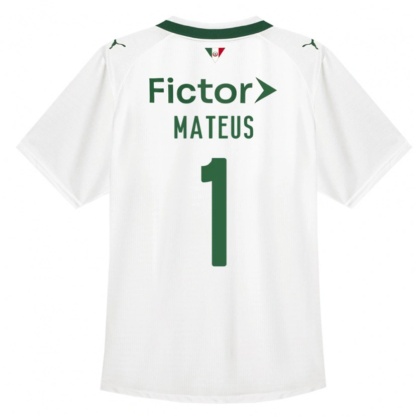 Danxen Män Mateus #1 Grön Vit Bortatröja Matchtröjor 2026/27 Tröjor T-Tröja
