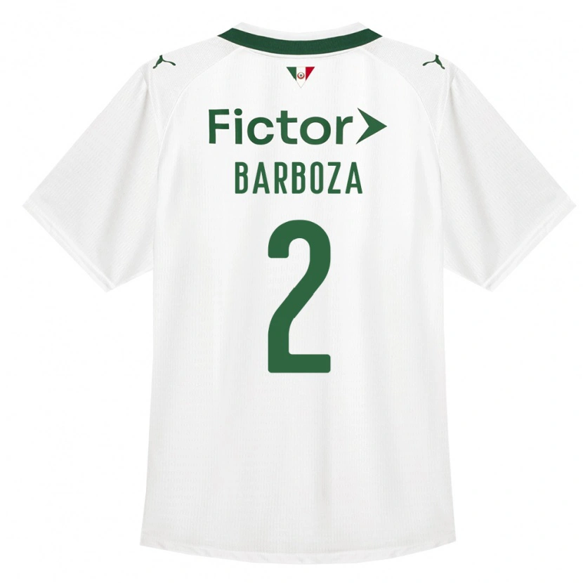 Danxen Män Alexander Barboza #2 Grön Vit Bortatröja Matchtröjor 2026/27 Tröjor T-Tröja