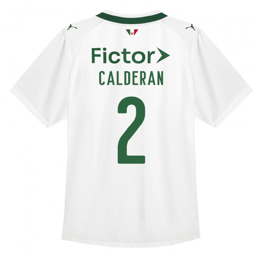 Danxen Män Bruna Calderan #2 Grön Vit Bortatröja Matchtröjor 2026/27 Tröjor T-Tröja