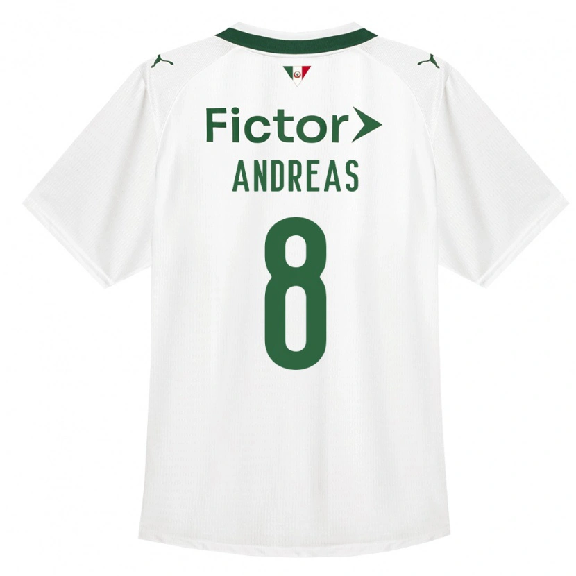 Danxen Män Andreas Pereira #8 Grön Vit Bortatröja Matchtröjor 2026/27 Tröjor T-Tröja