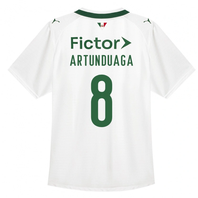 Danxen Män Grover Artunduaga #8 Grön Vit Bortatröja Matchtröjor 2026/27 Tröjor T-Tröja