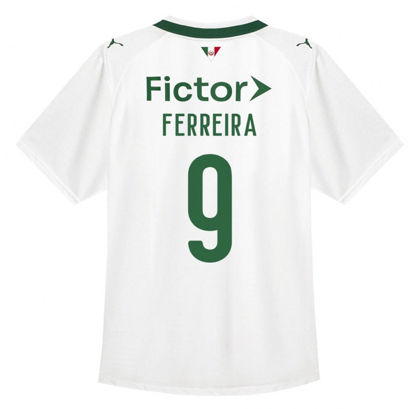 Danxen Män Juan Gabriel #9 Grön Vit Bortatröja Matchtröjor 2026/27 Tröjor T-Tröja