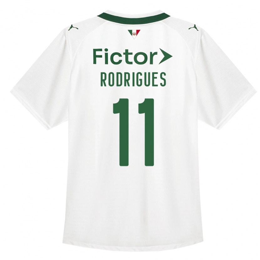 Danxen Män Bruno Rodrigues #11 Grön Vit Bortatröja Matchtröjor 2026/27 Tröjor T-Tröja