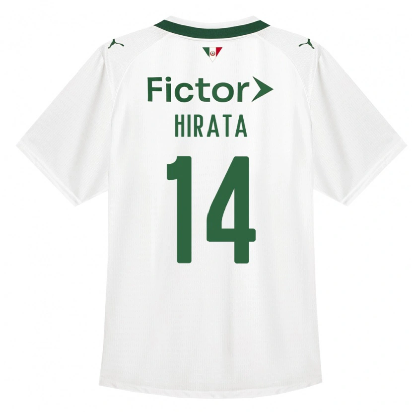 Danxen Män Bruna Hirata #14 Grön Vit Bortatröja Matchtröjor 2026/27 Tröjor T-Tröja