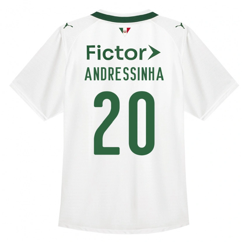 Danxen Män Andressinha #20 Grön Vit Bortatröja Matchtröjor 2026/27 Tröjor T-Tröja