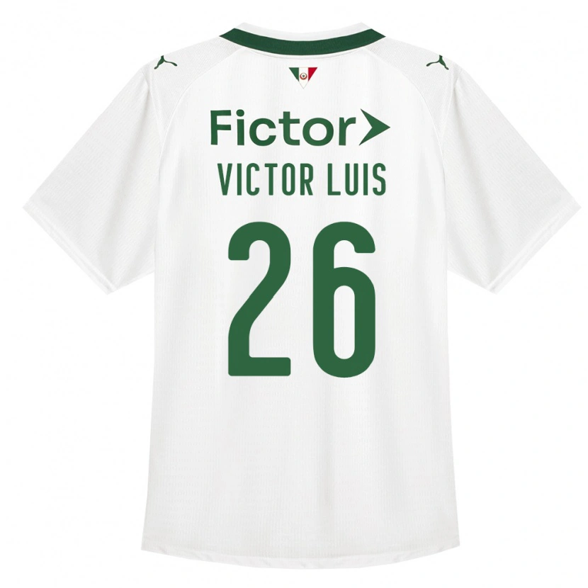 Danxen Män Victor Luis #26 Grön Vit Bortatröja Matchtröjor 2026/27 Tröjor T-Tröja