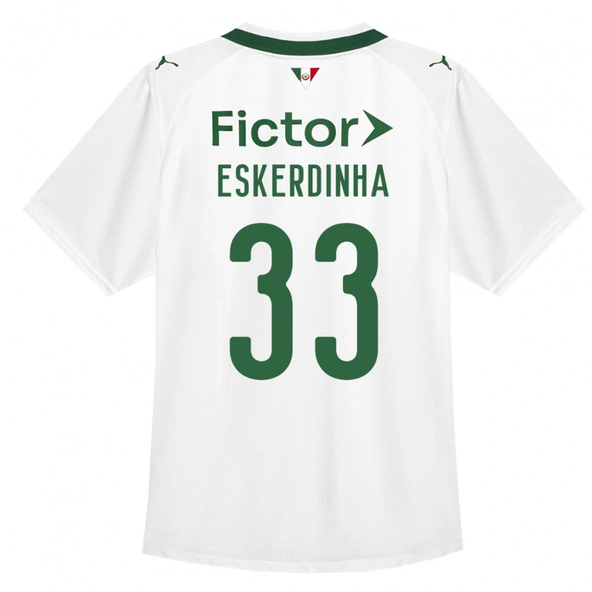 Danxen Män Eskerdinha #33 Grön Vit Bortatröja Matchtröjor 2026/27 Tröjor T-Tröja