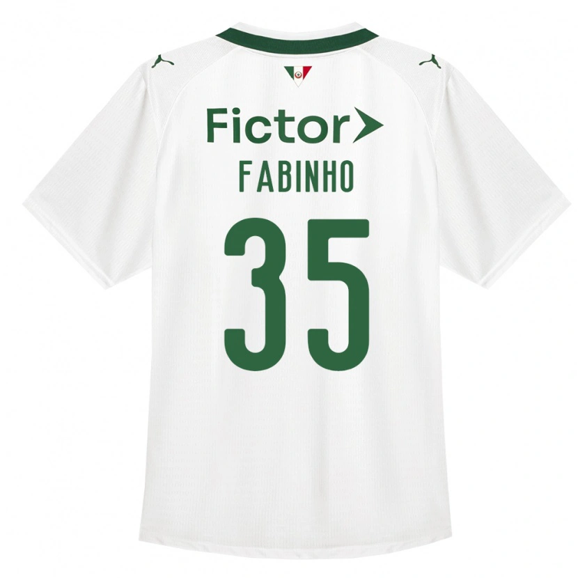 Danxen Män Fabinho #35 Grön Vit Bortatröja Matchtröjor 2026/27 Tröjor T-Tröja