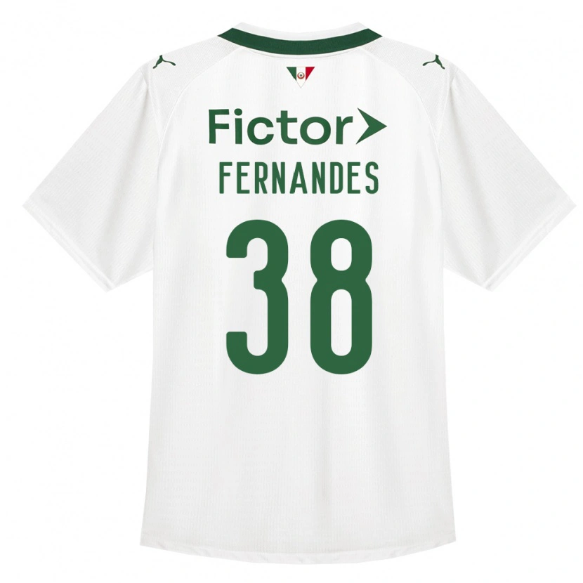 Danxen Män Matheus Fernandes #38 Grön Vit Bortatröja Matchtröjor 2026/27 Tröjor T-Tröja