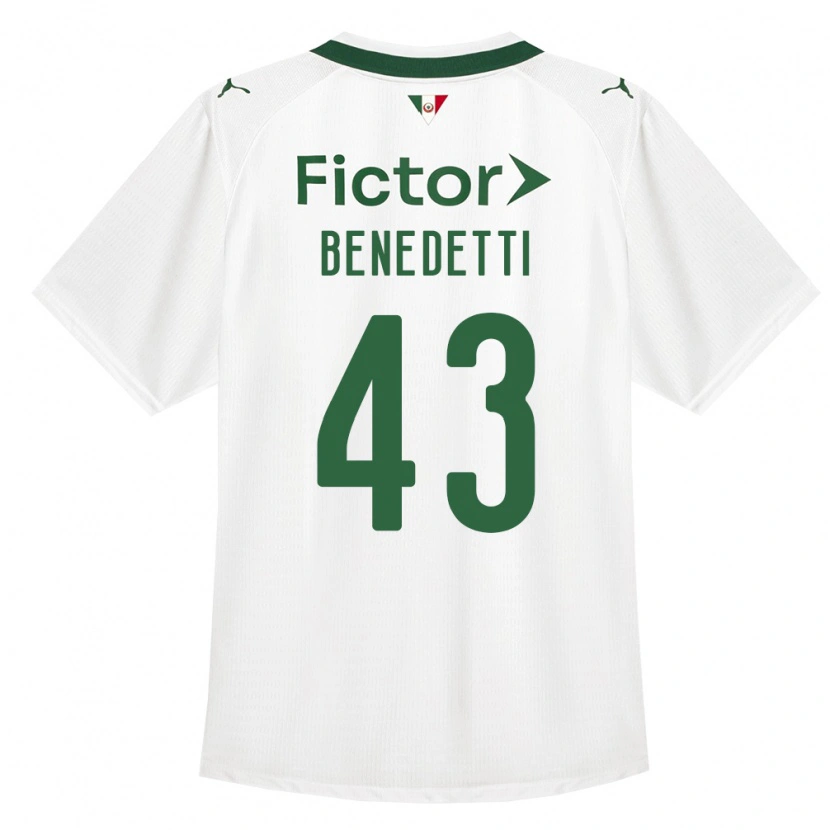 Danxen Män Luis Benedetti #43 Grön Vit Bortatröja Matchtröjor 2026/27 Tröjor T-Tröja