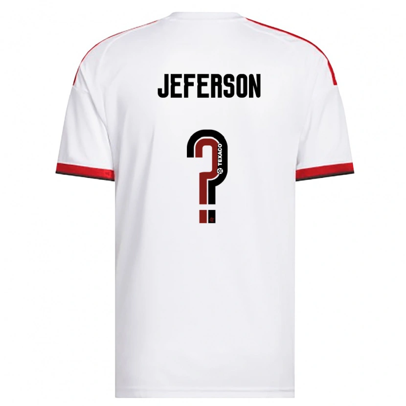 Danxen Män Jeferson Pereira De Sousa #0 Vit Röd Svart Bortatröja Matchtröjor 2026/27 Tröjor T-Tröja