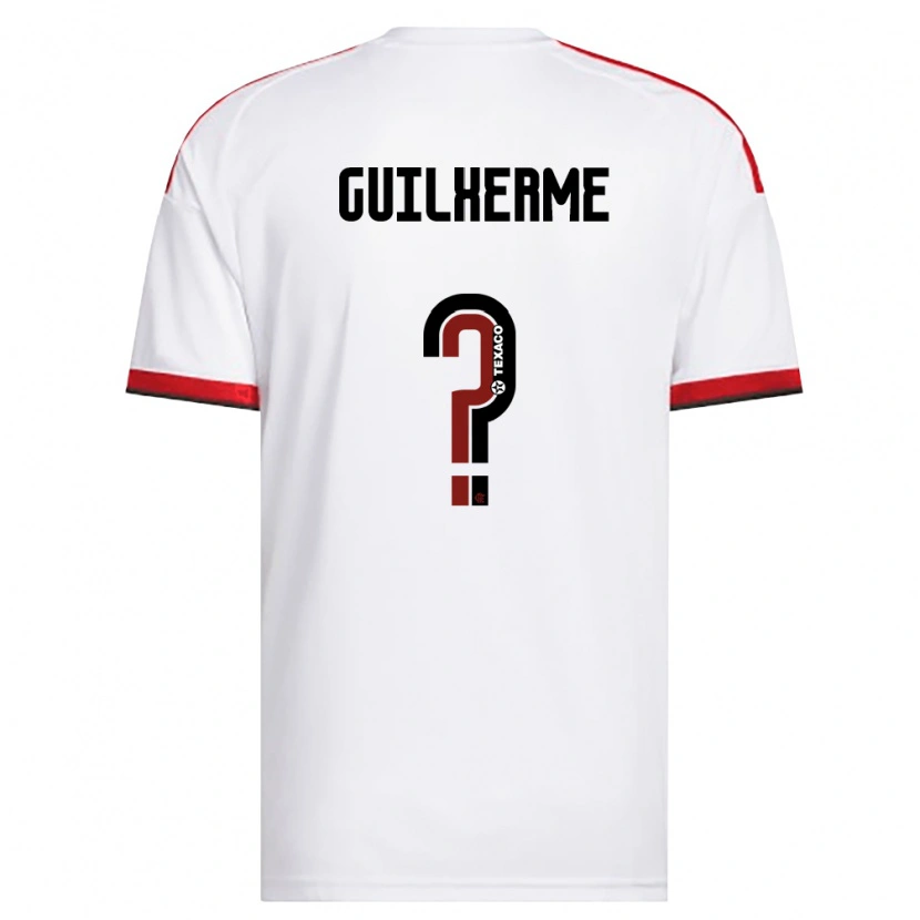 Danxen Män Guilherme Teixeira #0 Vit Röd Svart Bortatröja Matchtröjor 2026/27 Tröjor T-Tröja