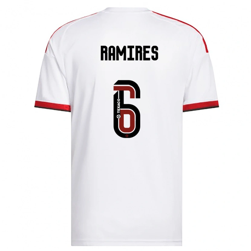 Danxen Män Gustavo Rodrigues Nunes #6 Vit Röd Svart Bortatröja Matchtröjor 2026/27 Tröjor T-Tröja
