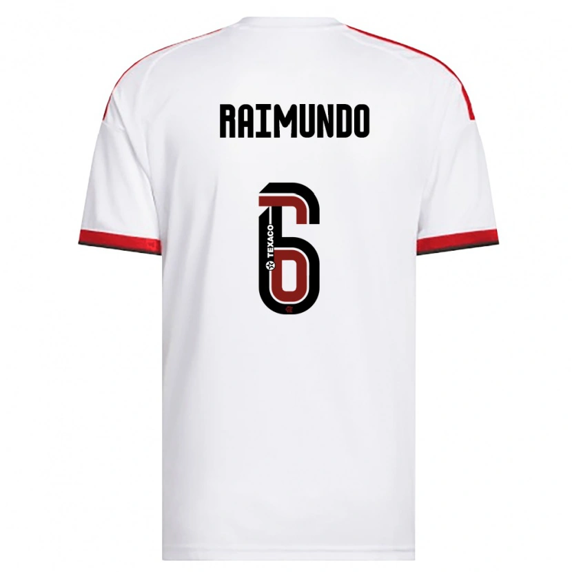Danxen Män Raimundo Ykaro Santos Silva #6 Vit Röd Svart Bortatröja Matchtröjor 2026/27 Tröjor T-Tröja