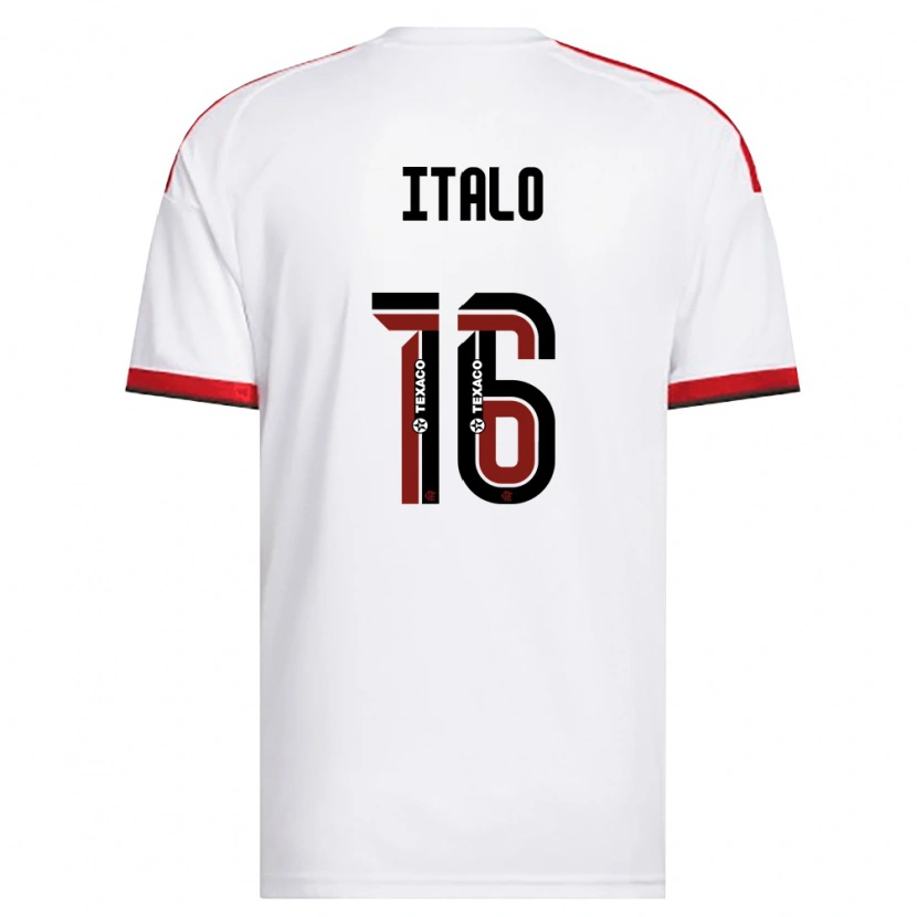 Danxen Män Italo Pereira Dos Santos #16 Vit Röd Svart Bortatröja Matchtröjor 2026/27 Tröjor T-Tröja