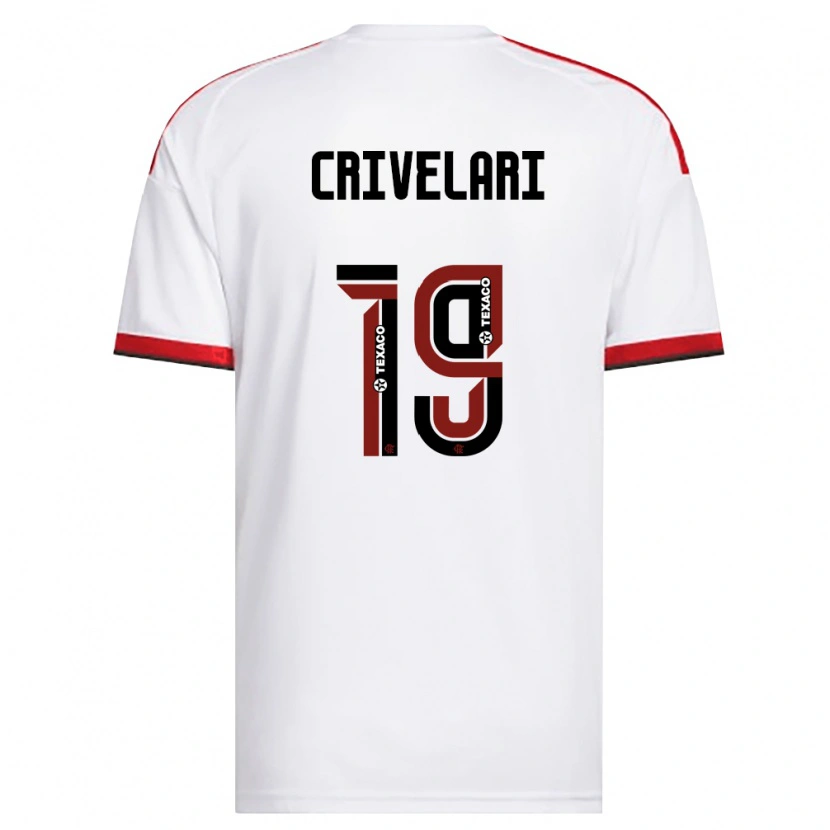 Danxen Män Crivelari #19 Vit Röd Svart Bortatröja Matchtröjor 2026/27 Tröjor T-Tröja
