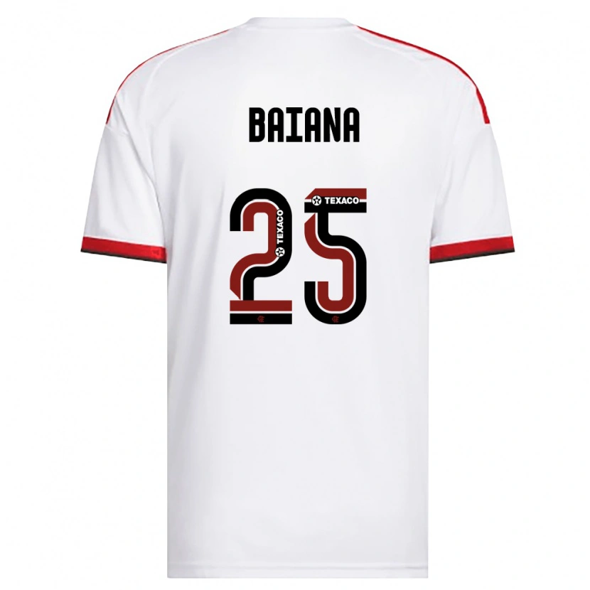 Danxen Män Larissa Baiana #25 Vit Röd Svart Bortatröja Matchtröjor 2026/27 Tröjor T-Tröja