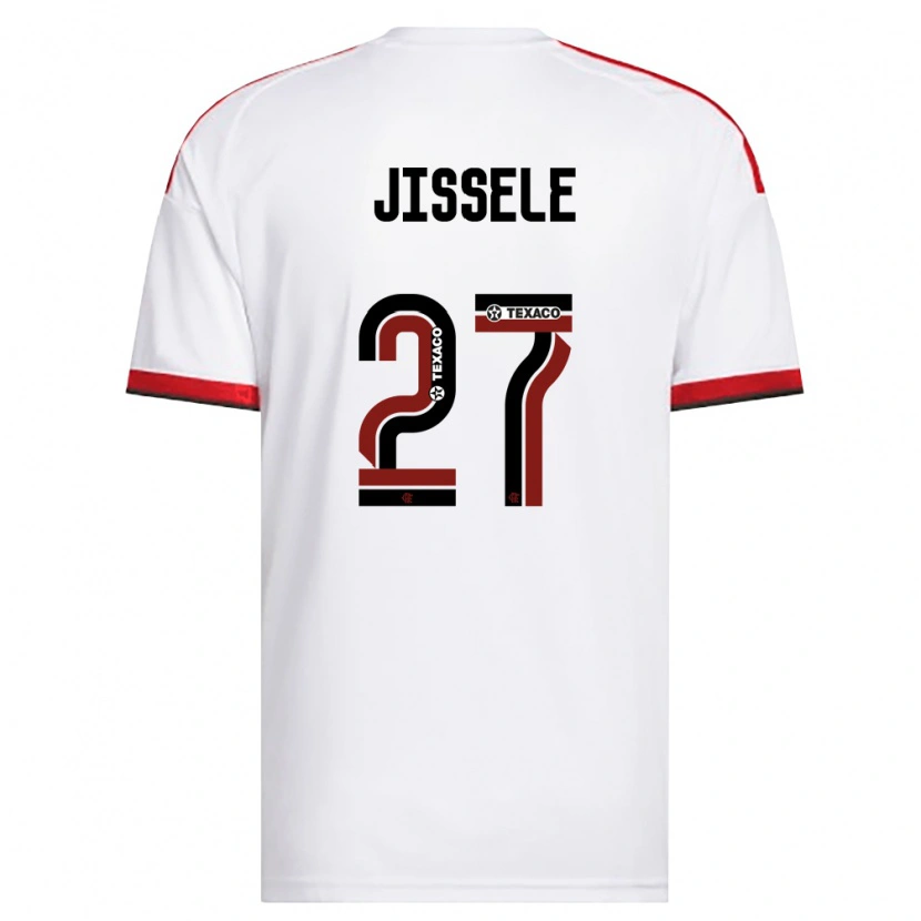 Danxen Män Jissele #27 Vit Röd Svart Bortatröja Matchtröjor 2026/27 Tröjor T-Tröja
