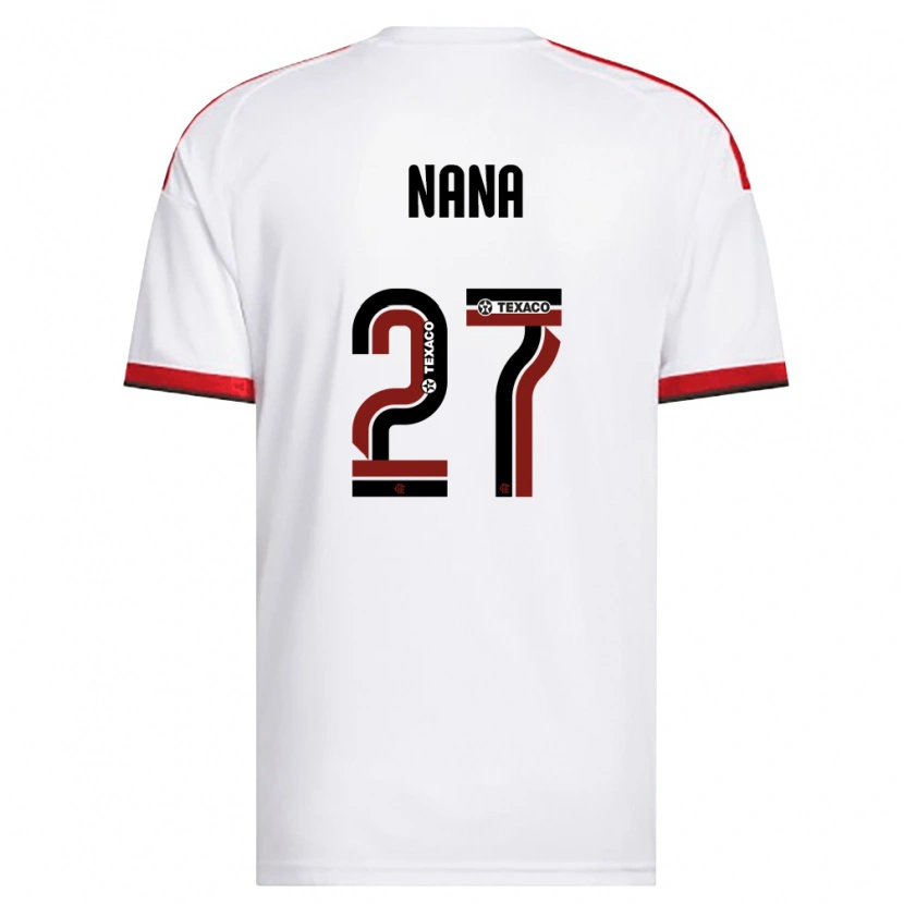 Danxen Män Nana #27 Vit Röd Svart Bortatröja Matchtröjor 2026/27 Tröjor T-Tröja