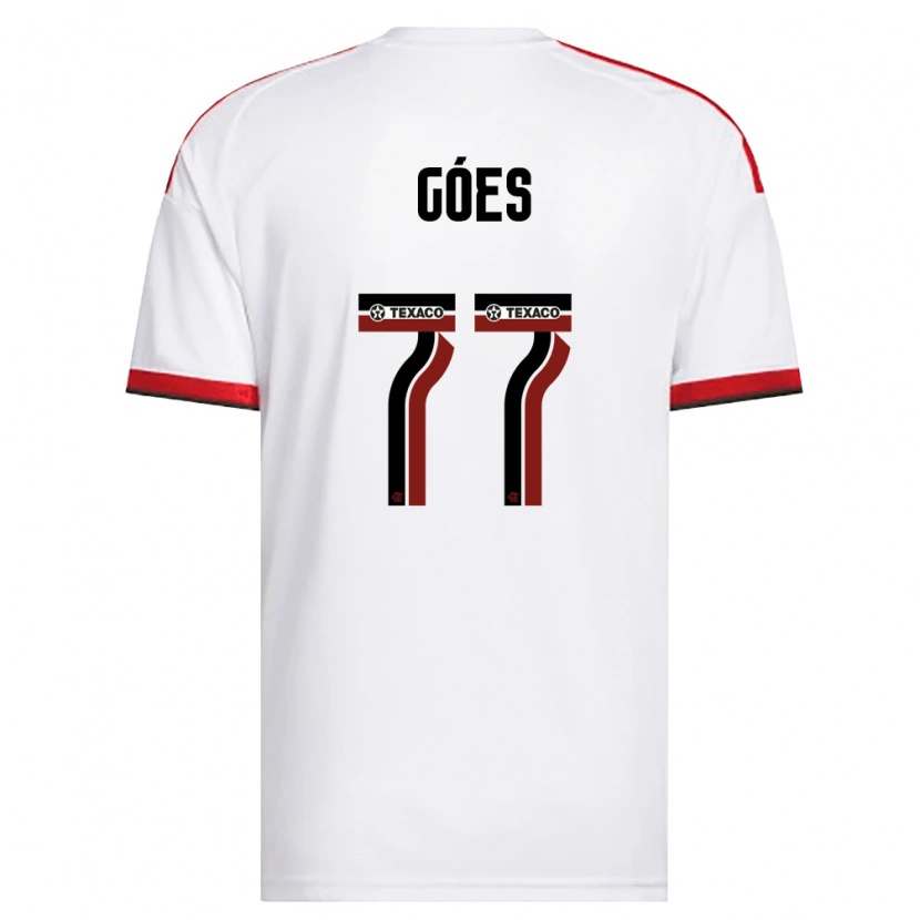 Danxen Män Johnny Góes #77 Vit Röd Svart Bortatröja Matchtröjor 2026/27 Tröjor T-Tröja