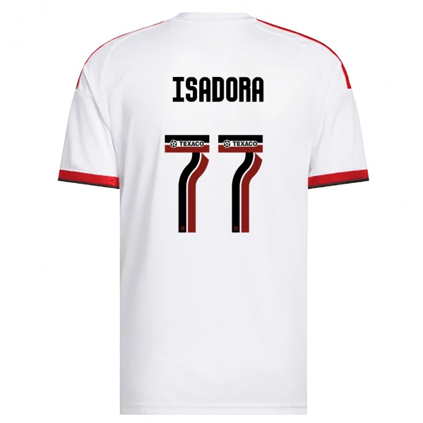 Danxen Män Isadora #77 Vit Röd Svart Bortatröja Matchtröjor 2026/27 Tröjor T-Tröja