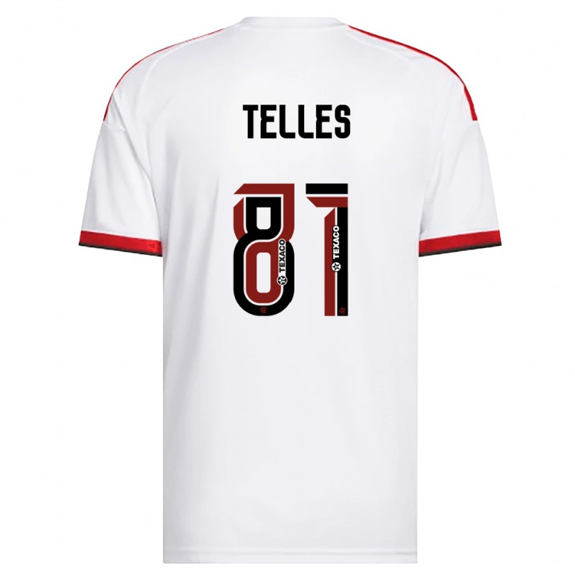 Danxen Män Douglas Telles #81 Vit Röd Svart Bortatröja Matchtröjor 2026/27 Tröjor T-Tröja
