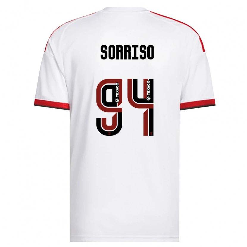 Danxen Män Sorriso #94 Vit Röd Svart Bortatröja Matchtröjor 2026/27 Tröjor T-Tröja