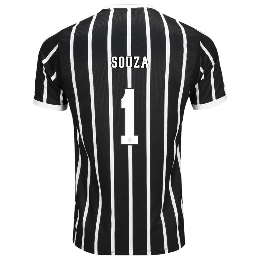 Danxen Män Hugo Souza #1 Svart Vit Röd Bortatröja Matchtröjor 2026/27 Tröjor T-Tröja