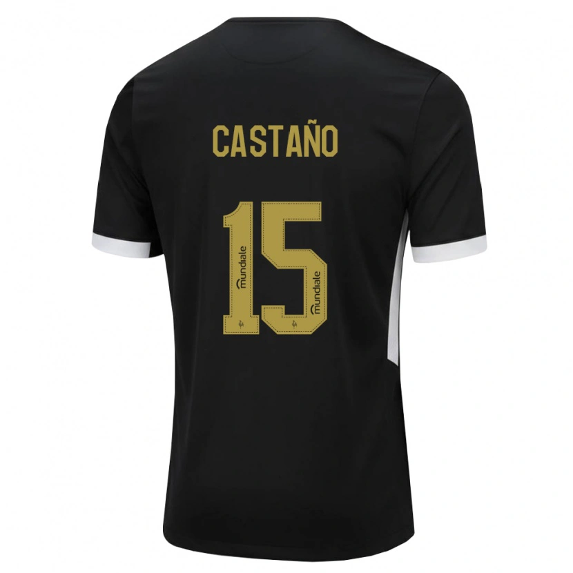 Danxen Män Kevin Castaño #15 Svart Vit Gul Hemmatröja Matchtröjor 2026/27 Tröjor T-Tröja
